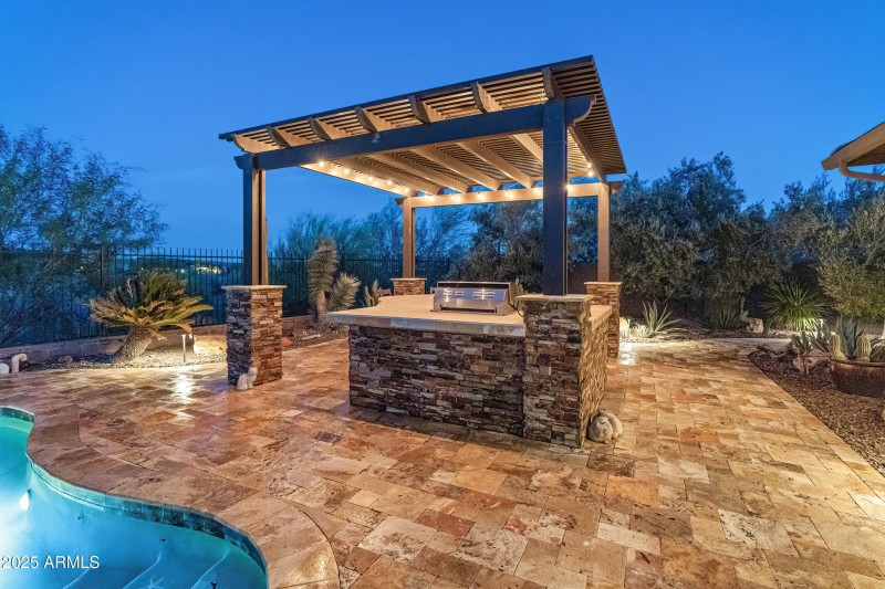 Built in BBQ