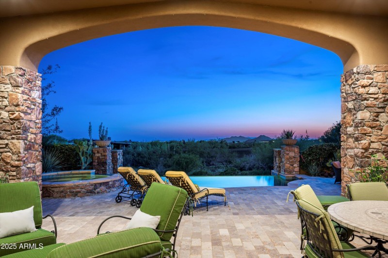 Evening patio
