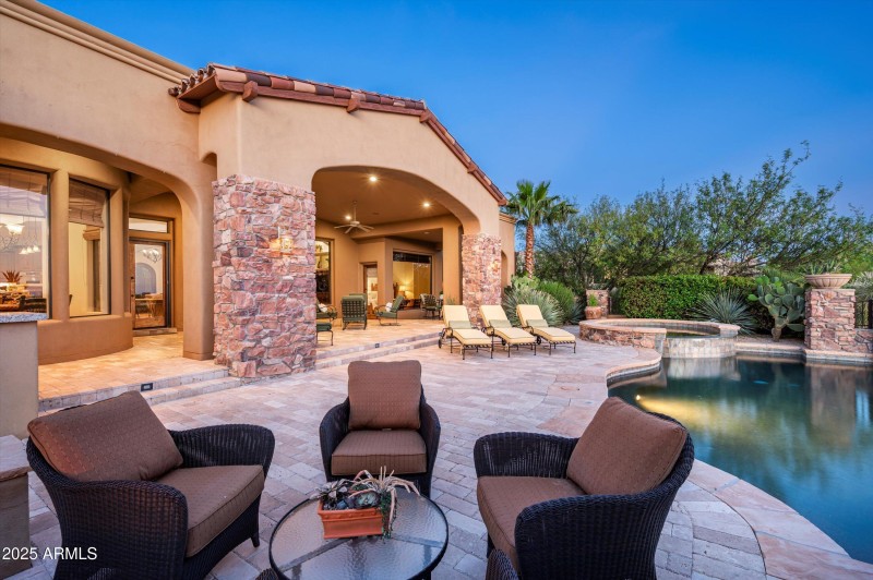 Evening patio