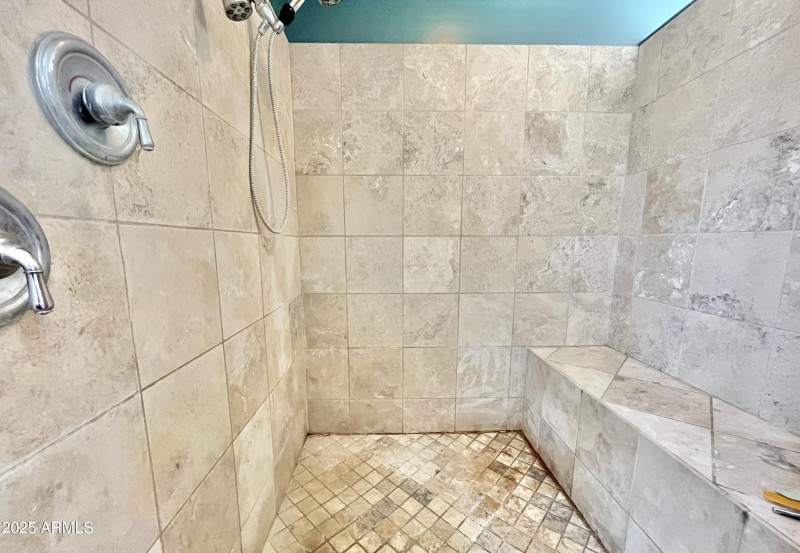 Primary tiled shower