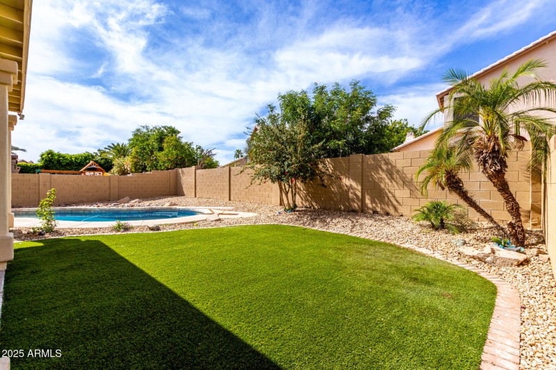 Backyard with Diving Pool & Shade