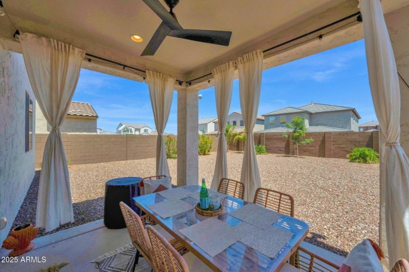 Covered patio