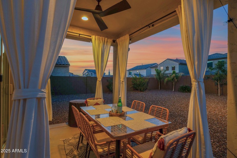 Covered patio