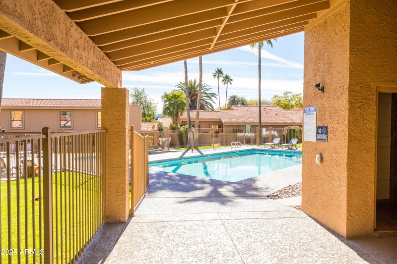 Pool entrance