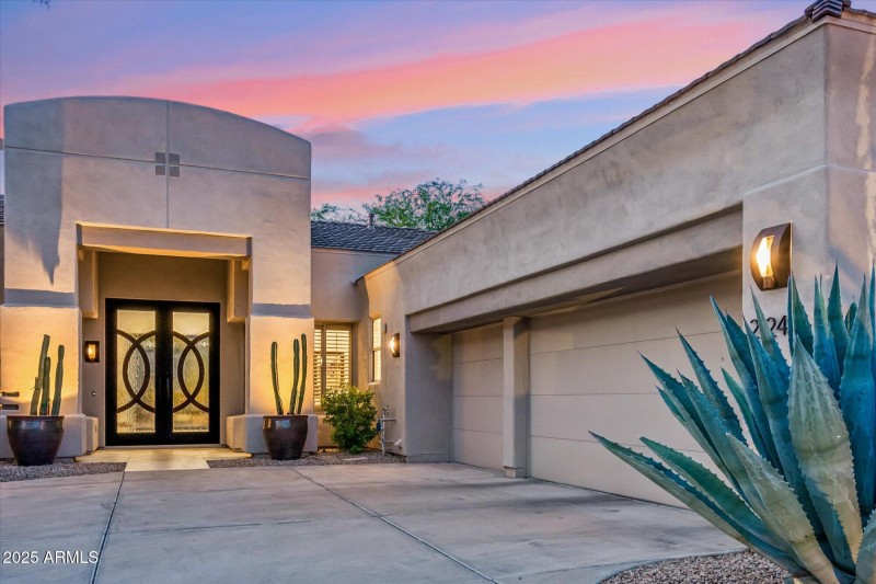 Custom Iron & Glass Front Door