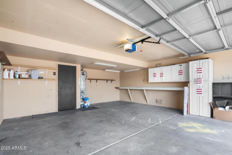 Garage with Storage + Workbench