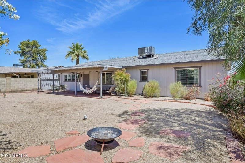 Large backyard