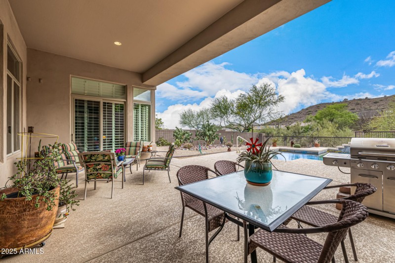 Patio views 14523 E Charter Oak Dr