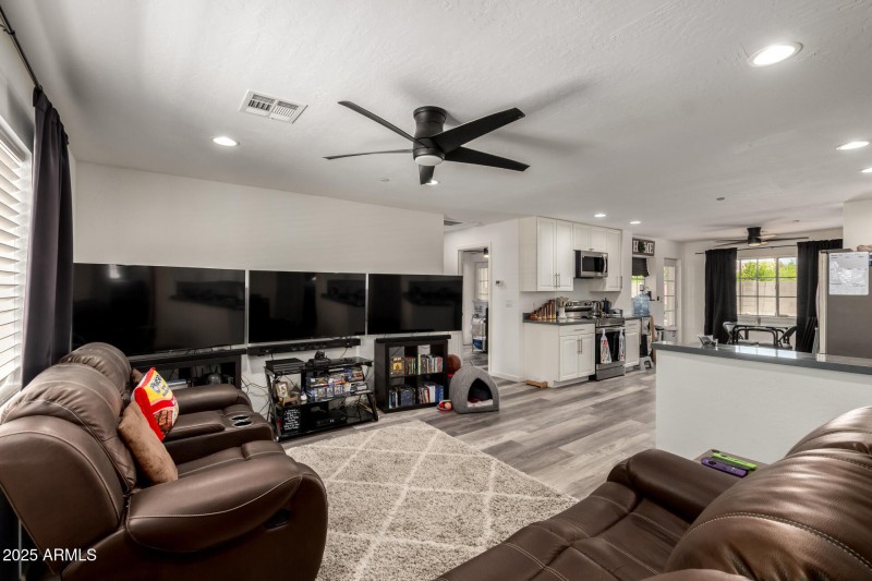 Great room open to kitchen