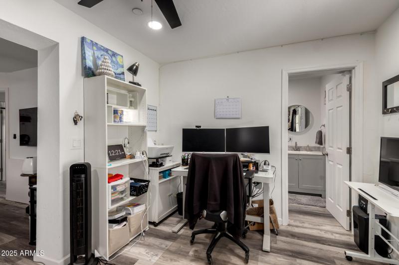 Office space off primary bedroom