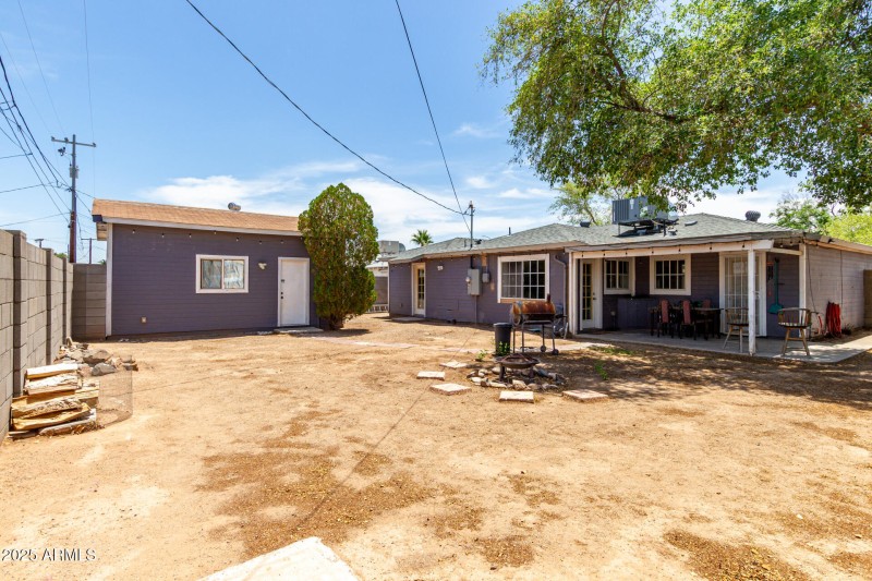 Clean slate backyard