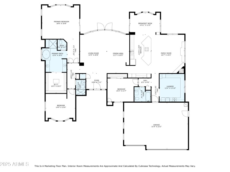 Floorplan includes measurements
