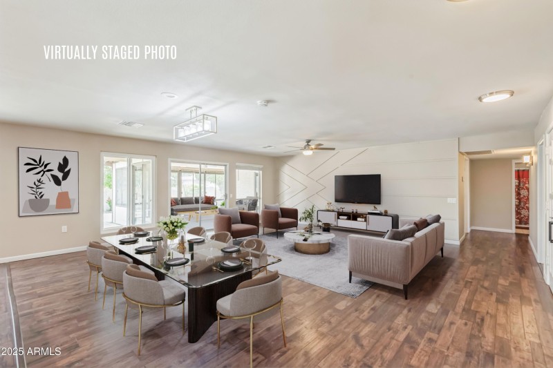 Virtually Staged-Open Concept Living