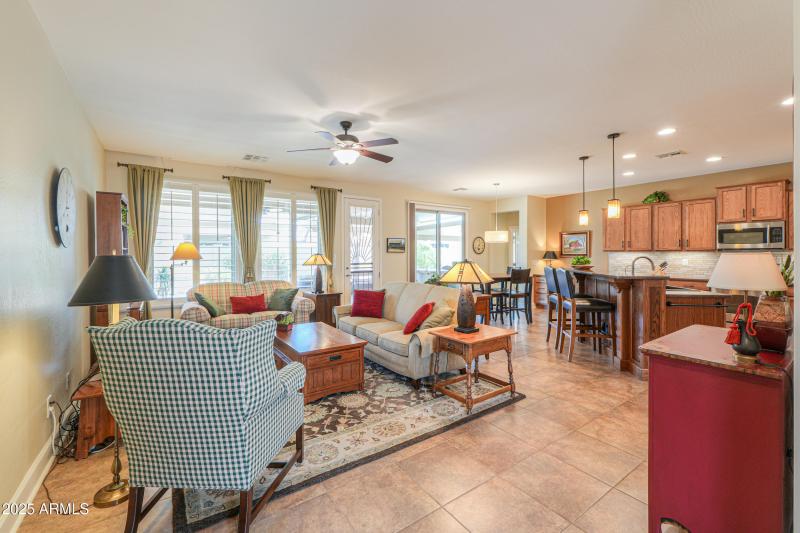 Plantation shutters throughout