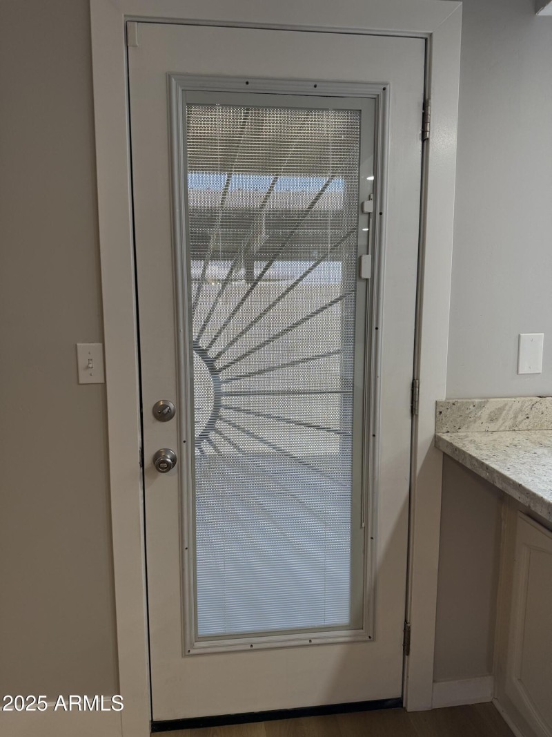 Door to backyard