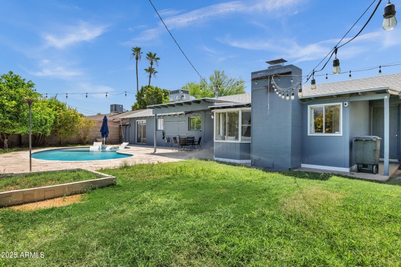 Exterior backyard