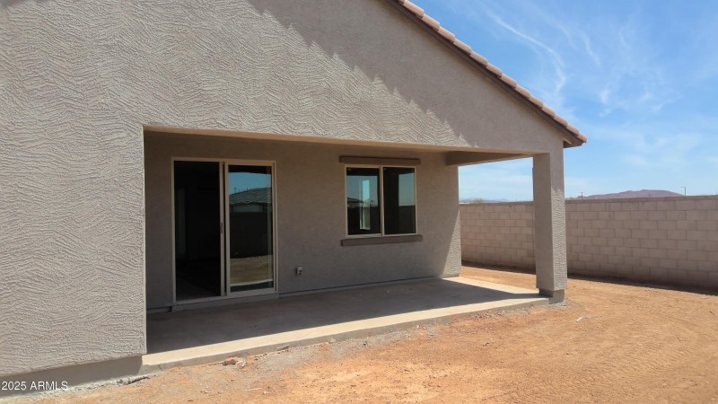 Large covered patio