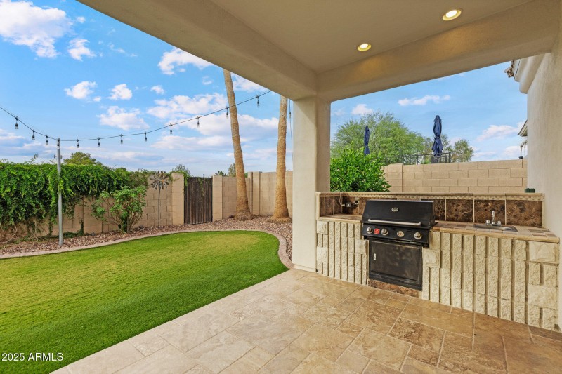 Built-in BBQ