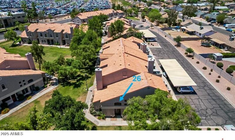 Front arial view