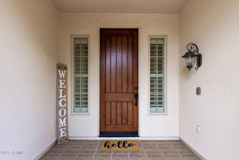 Covered front entry