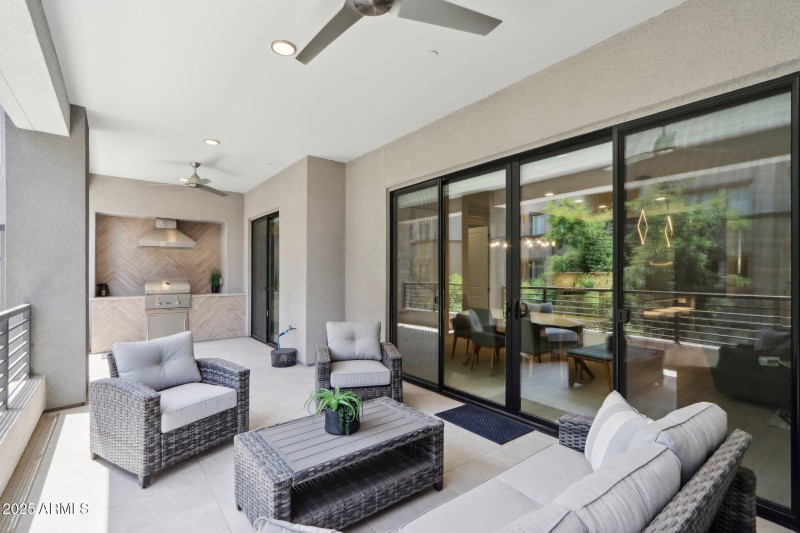 Private balcony