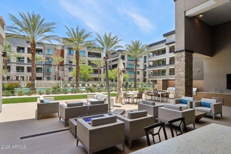 Outdoor Lounge & BBQ Area off Clubhouse
