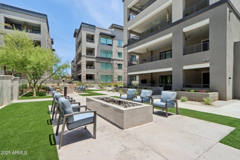 Community Firepits & Seating Area