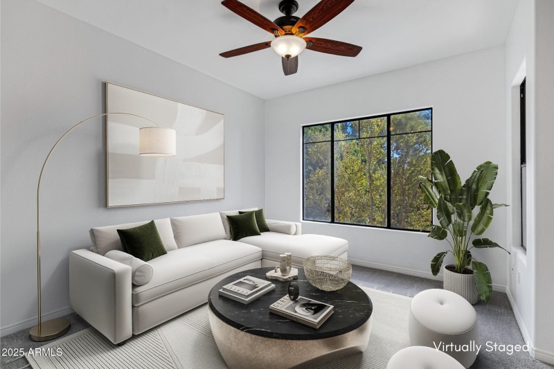 Virtually Staged Living Area