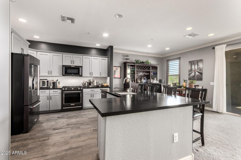 Highly upgraded kitchen.
