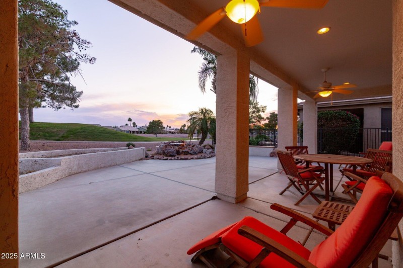 Beautiful back patio views