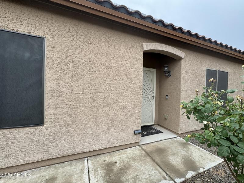 Front Entry with Security Gate