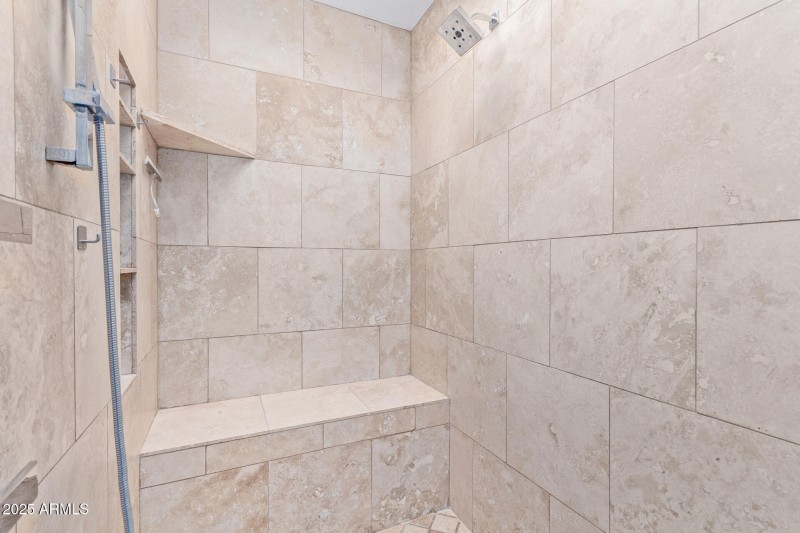 Fantastic walk-in shower.