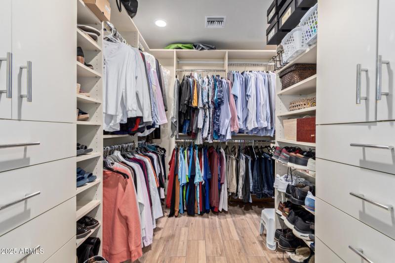 Wonderful primary closet!