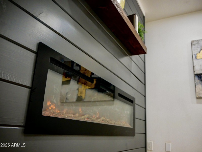 Fireplace close up