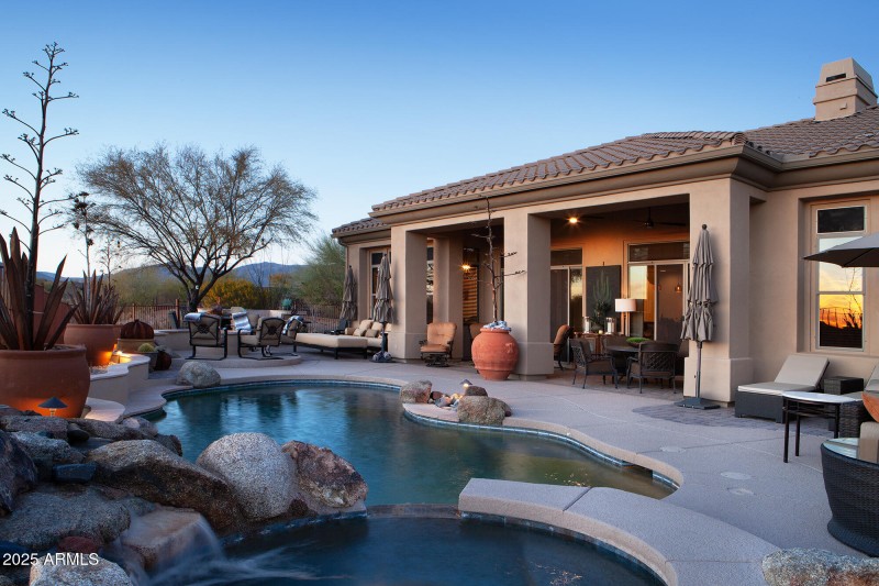 Resort style backyard