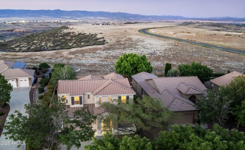 Front Aerial & View