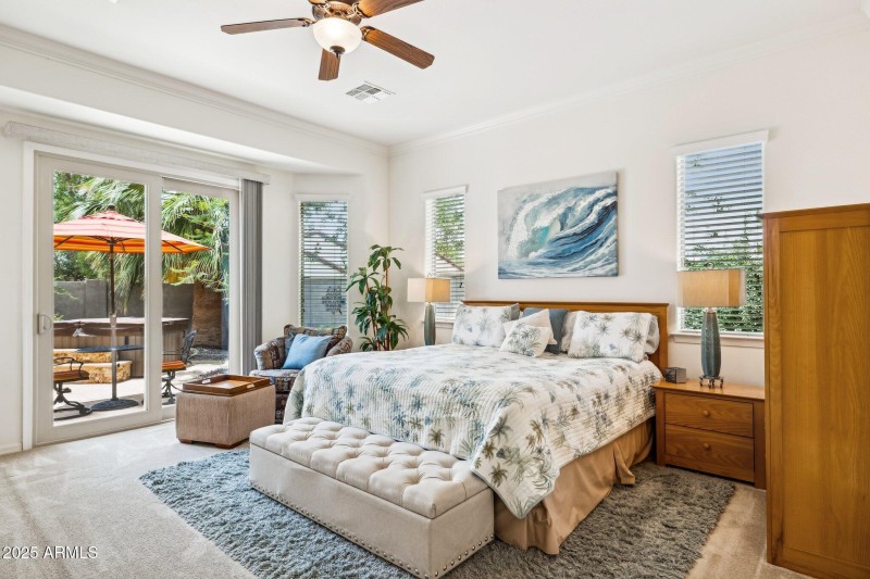 Primary Bedroom w/Backyard Access