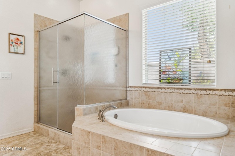 Soaking Tub and Walk in Shower