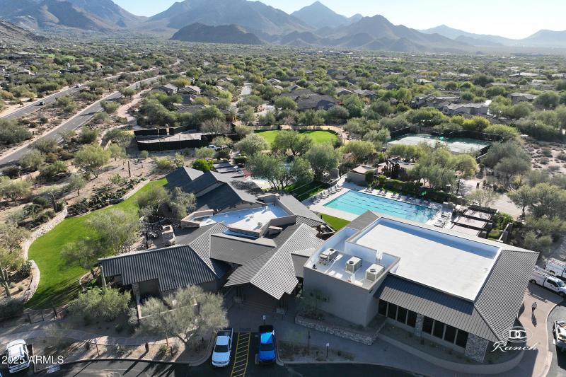 Desert Camp Community Center_Aerial-Fron
