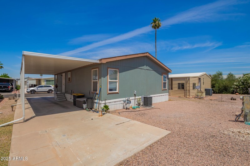Backside of Carport