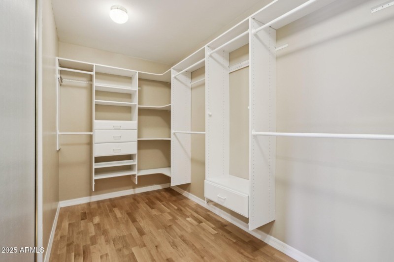 Primary closet