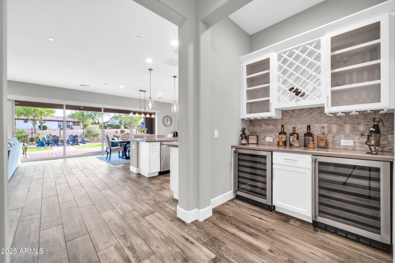 Bar & Double Wine Fridge
