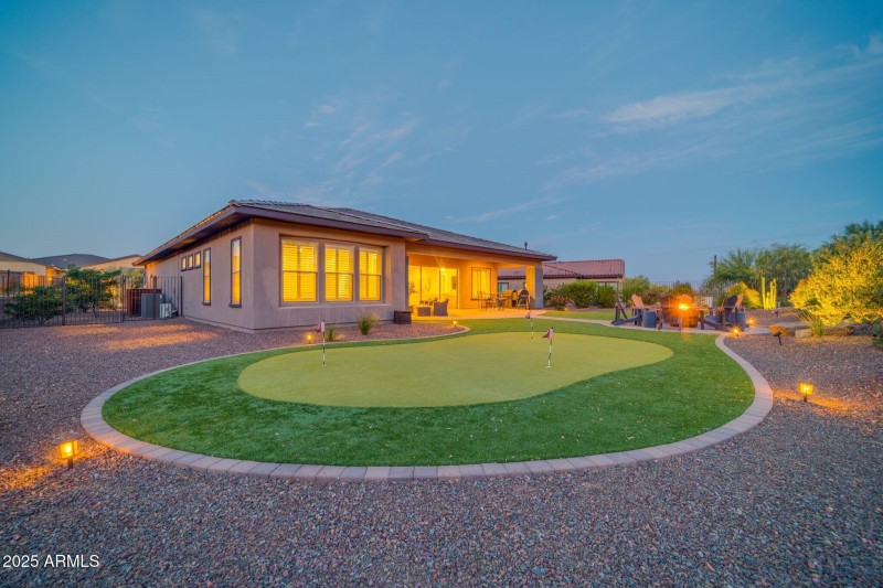 Backyard at Dusk