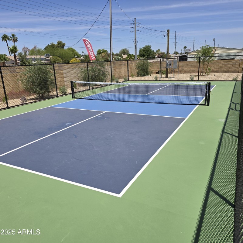 Just finished pickleball court