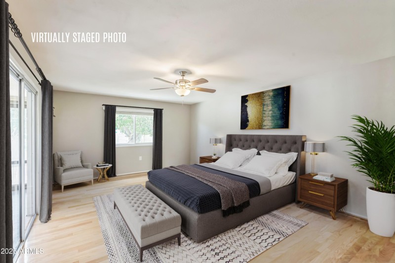 Virtually Staged-Primary Bedroom