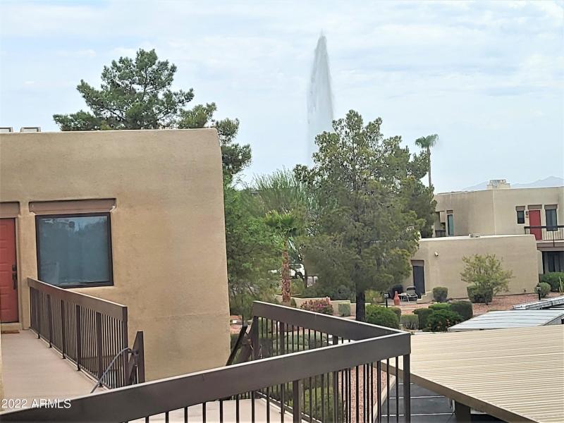 Fountain view from Dining window