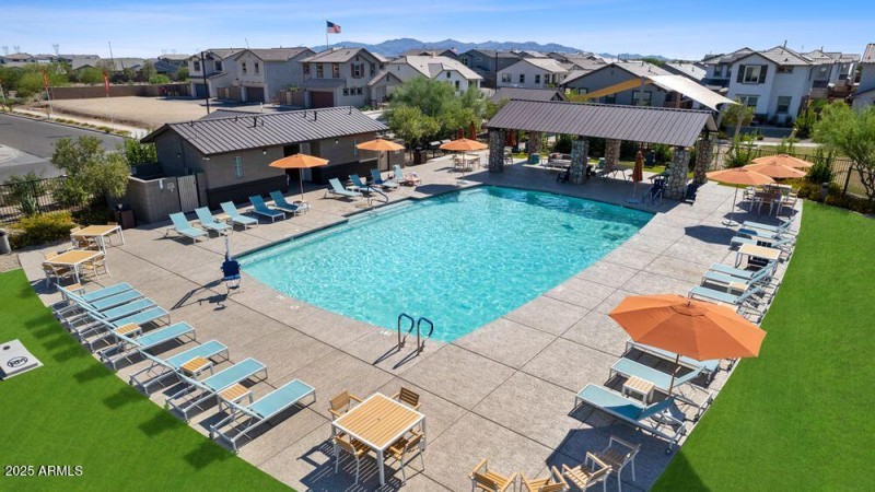 Avila at Rancho Mercado Pool Aerial 2