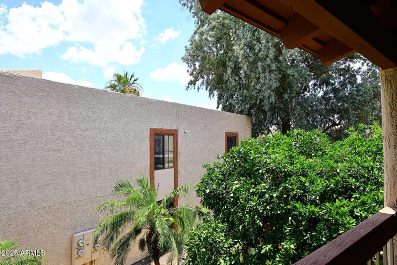 Private & Shady Covered Balcony
