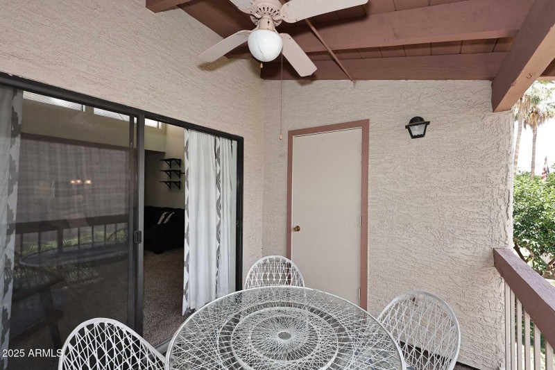 Covered Balcony-Storage Room