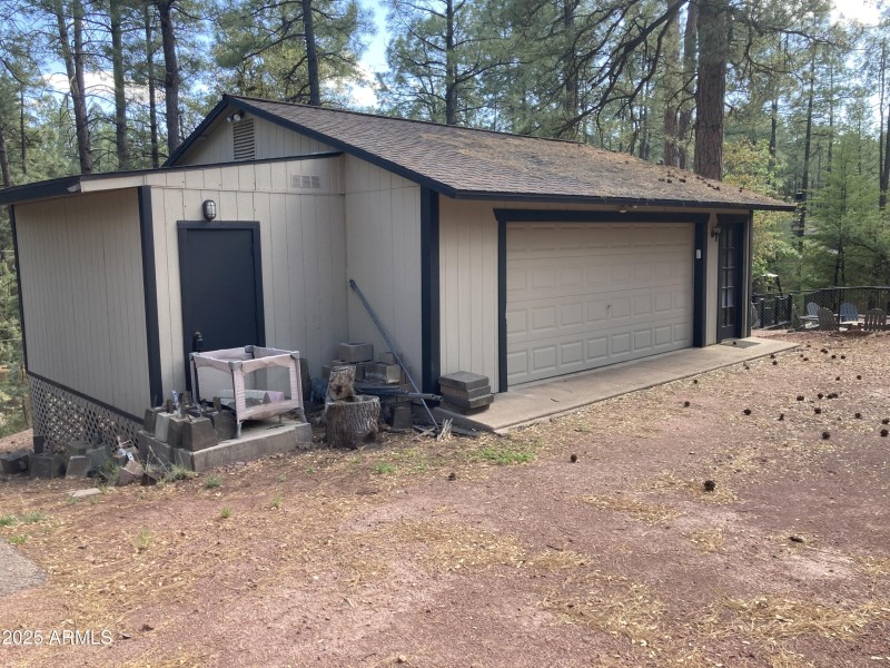 very large 2 car garage